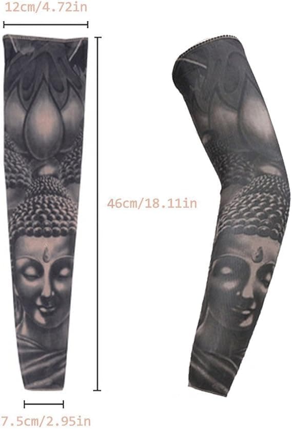 Fake Tattoo Sleeves - Realistic Temporary Arm Tattoos | 5 Unique Designs