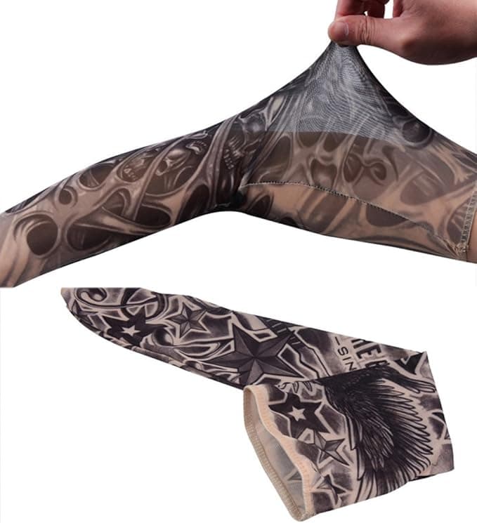 Fake Tattoo Sleeves - Realistic Temporary Arm Tattoos | 5 Unique Designs