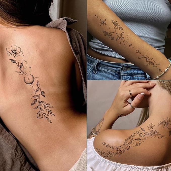 Gorgeous Traditional Tattoo Arm Temporary Tattoos