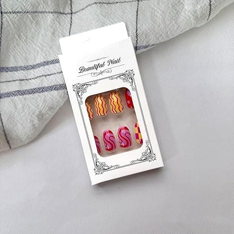 Fun Summer Nails! ✨ Almond Press-On Nails