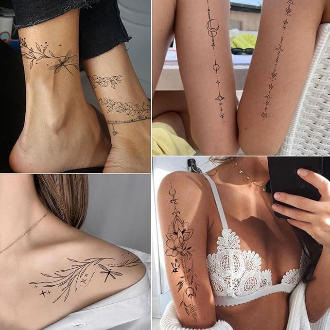 Gorgeous Traditional Tattoo Arm Temporary Tattoos