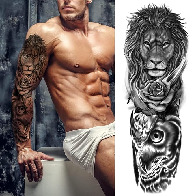 Roar! 🦁 Unleash Your Inner Lion with These EPIC Temporary Tattoos