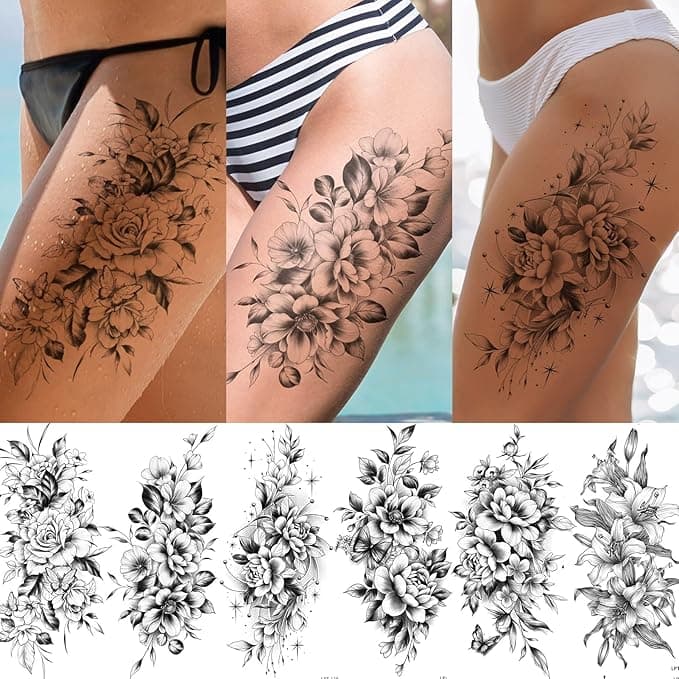 🔥 Sexy Traditional Tattoo Arm Sleeves! 12 Sheets of Temporary Tattoos 🔥