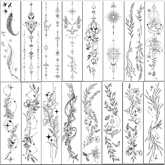 Gorgeous Traditional Tattoo Arm Temporary Tattoos