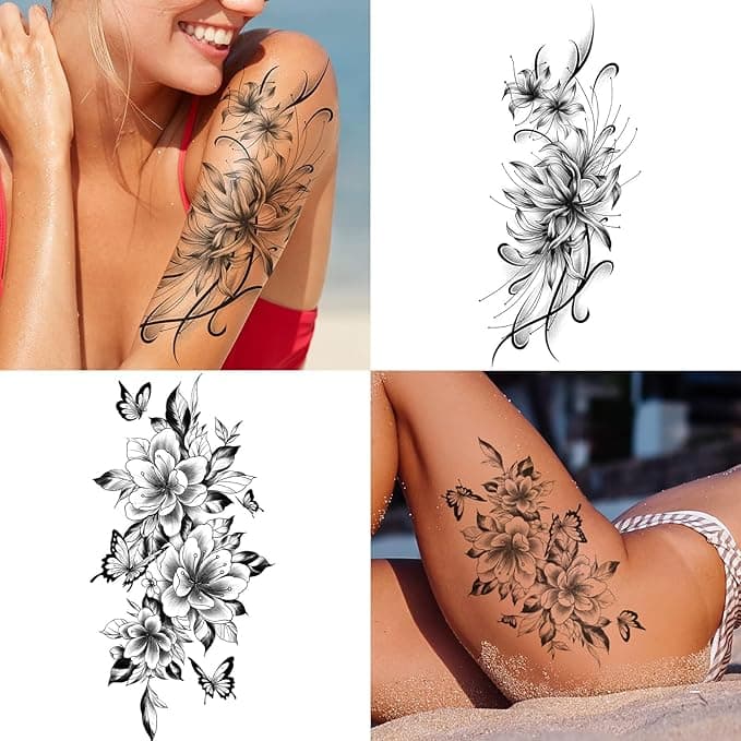 🔥 Sexy Traditional Tattoo Arm Sleeves! 12 Sheets of Temporary Tattoos 🔥