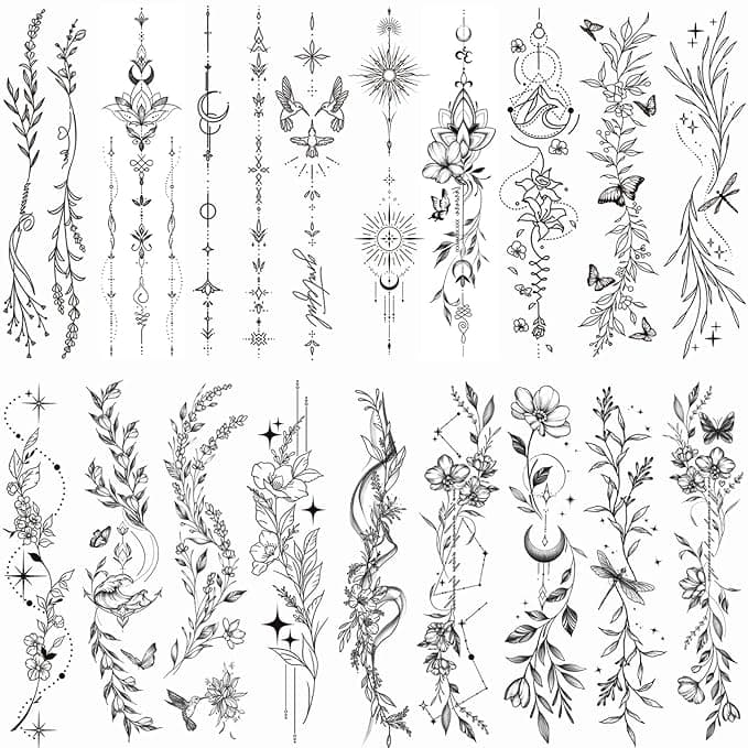 Gorgeous Traditional Tattoo Arm Temporary Tattoos