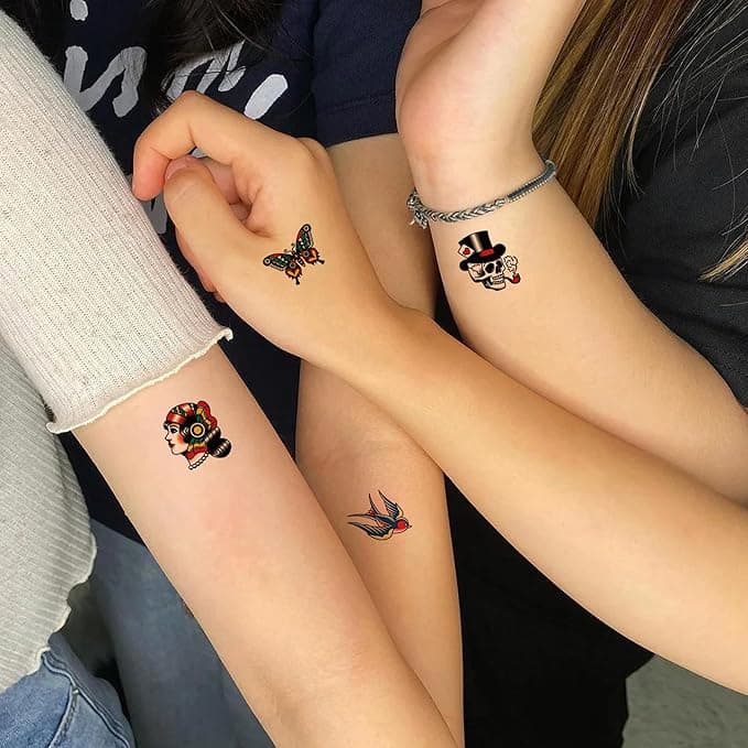 🔥 Retro Temporary Tattoos: 76 Classic Old School Designs 🔥