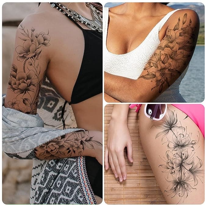 🔥 Sexy Traditional Tattoo Arm Sleeves! 12 Sheets of Temporary Tattoos 🔥