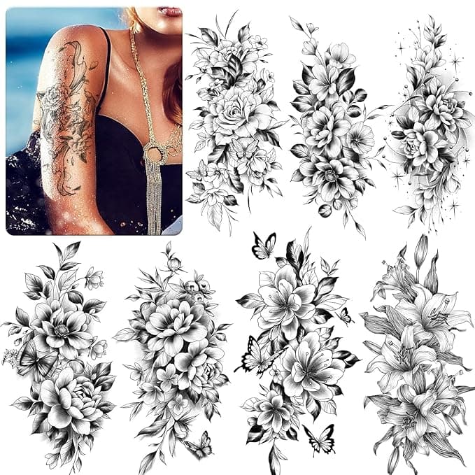 🔥 Sexy Traditional Tattoo Arm Sleeves! 12 Sheets of Temporary Tattoos 🔥