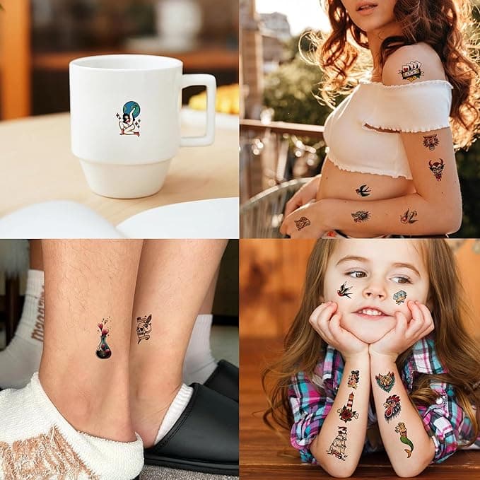 🔥 Retro Temporary Tattoos: 76 Classic Old School Designs 🔥