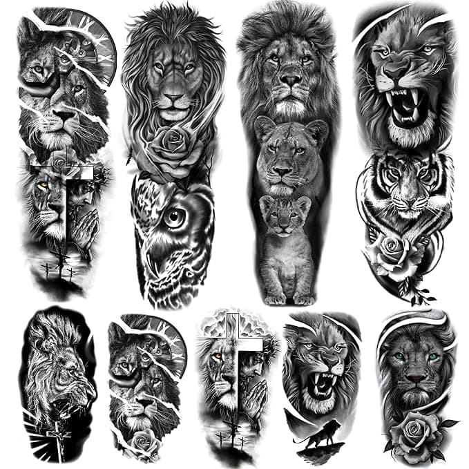 Roar! 🦁 Unleash Your Inner Lion with These EPIC Temporary Tattoos